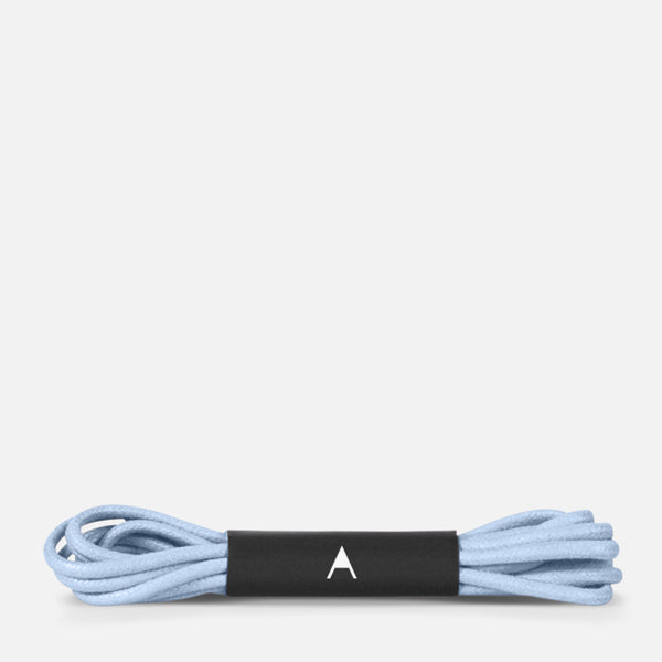 Blue Shoelaces, White Rope Shoelaces