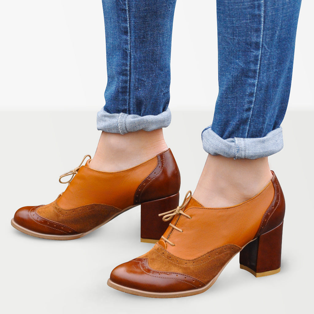 Lace Up Oxford Pumps - Holborn By Julia Bo | Women's Oxfords & Boots ...